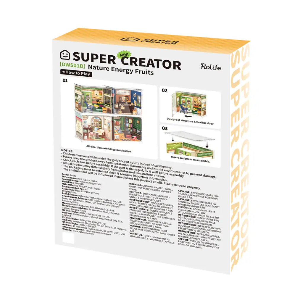 Nature Energy Fruits DIY Miniature House Kit