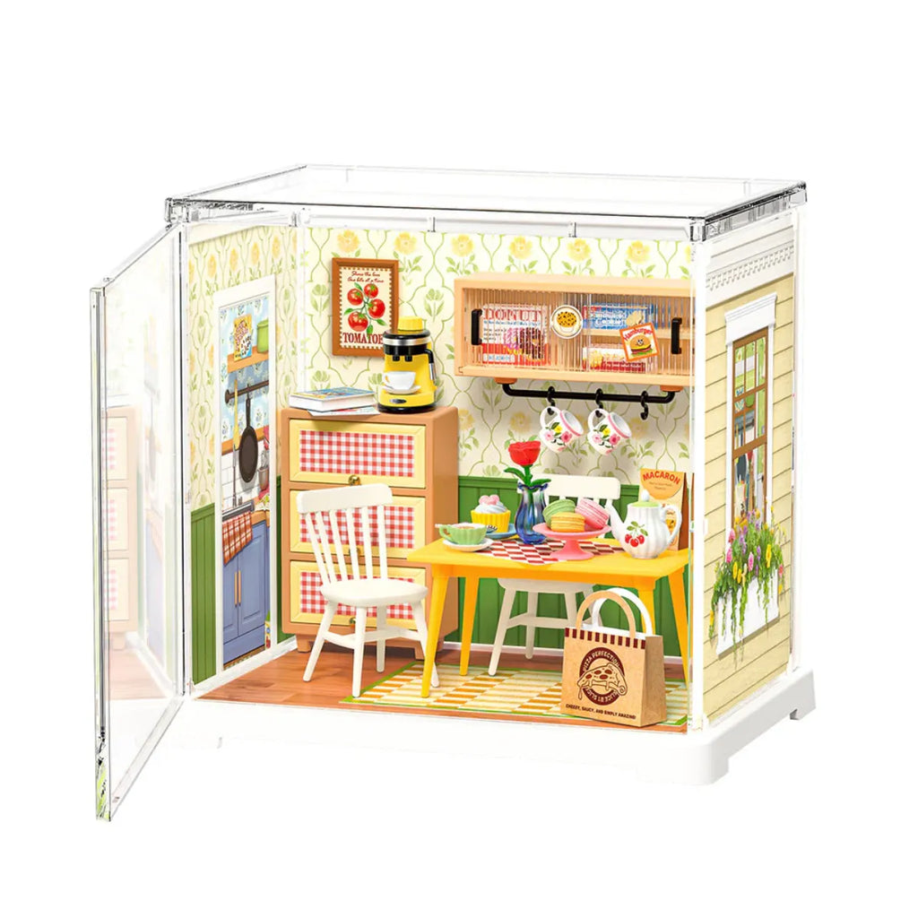 Floral Dining Room DIY Miniature House Kit
