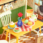 Floral Dining Room DIY Miniature House Kit