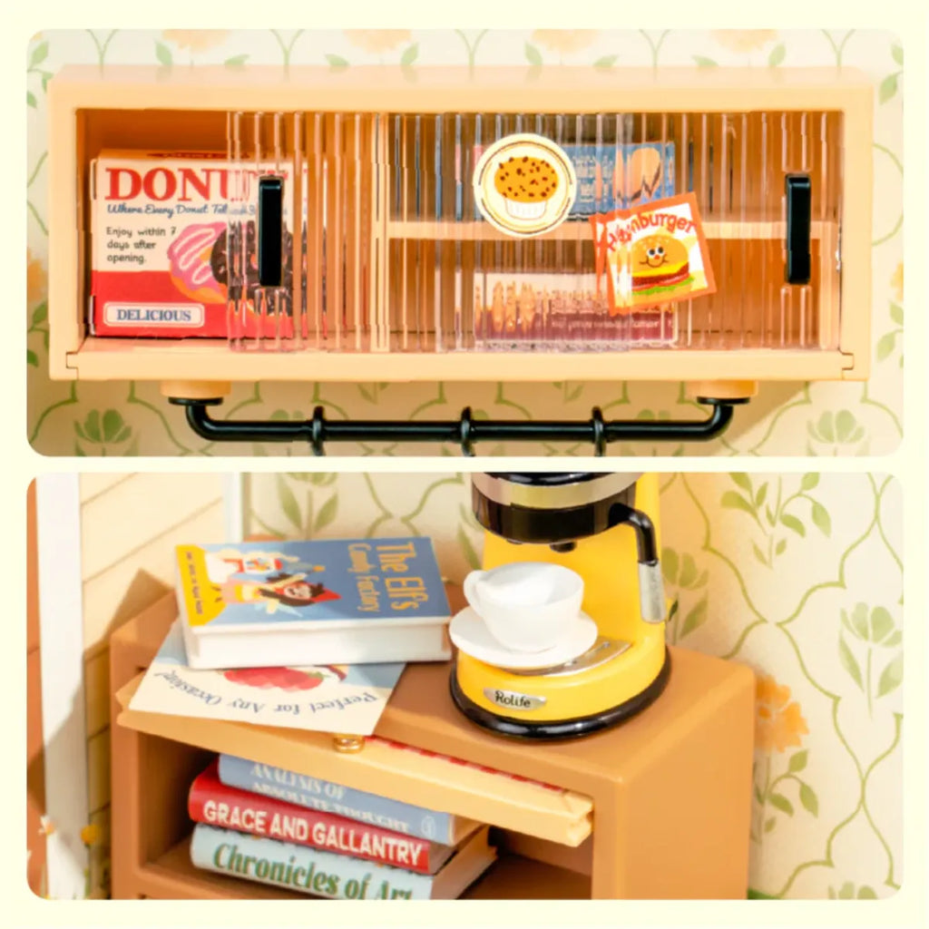 Floral Dining Room DIY Miniature House Kit