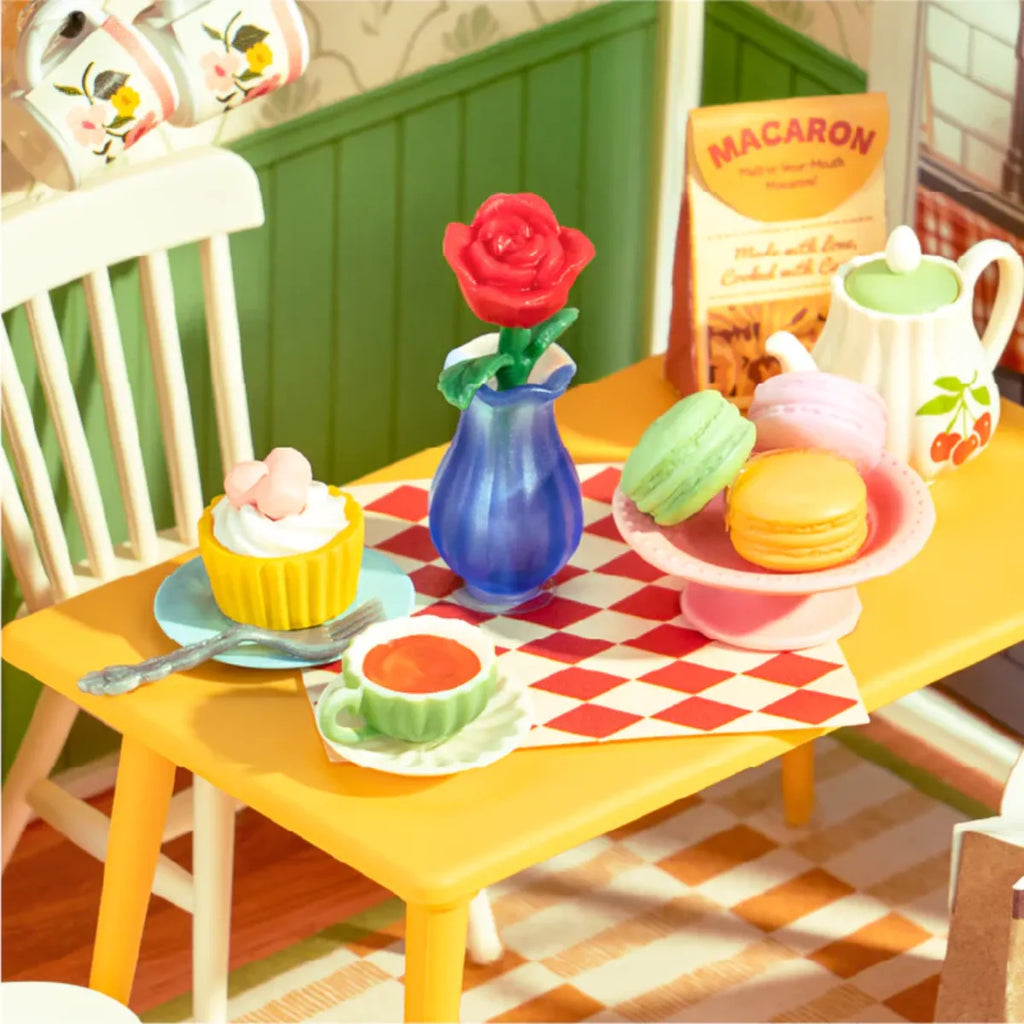 Floral Dining Room DIY Miniature House Kit
