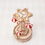 Parachute Tower Mechanical Music Box 3D Wooden Puzzle