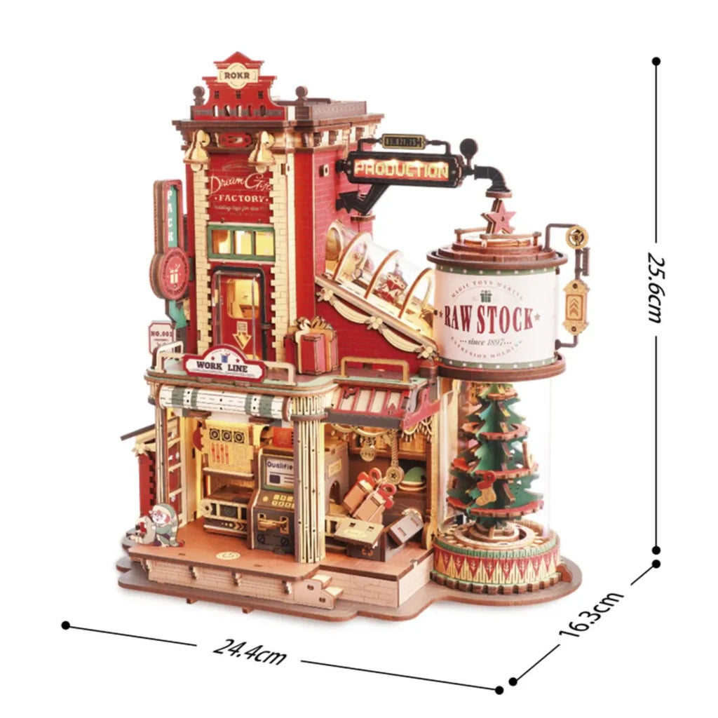 Dream Gift Factory Mechanical Music Box 3D Wooden Puzzle