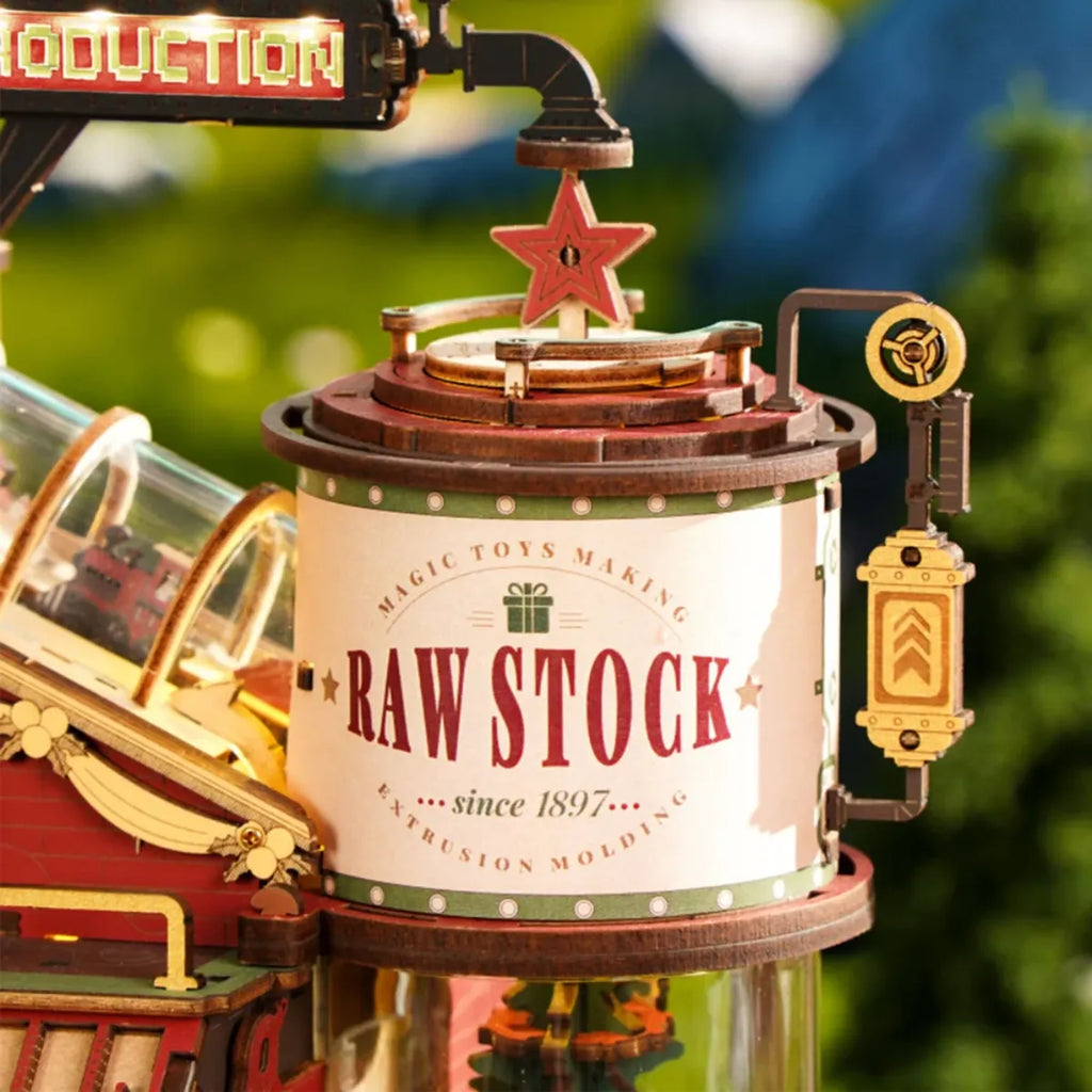 Dream Gift Factory Mechanical Music Box 3D Wooden Puzzle