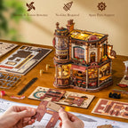 Dream Coffee Factory Mechanical Music Box 3D Wooden Puzzle