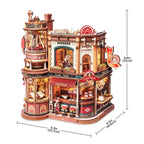 Dream Coffee Factory Mechanical Music Box 3D Wooden Puzzle
