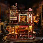 Dream Coffee Factory Mechanical Music Box 3D Wooden Puzzle