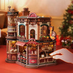 Dream Coffee Factory Mechanical Music Box 3D Wooden Puzzle