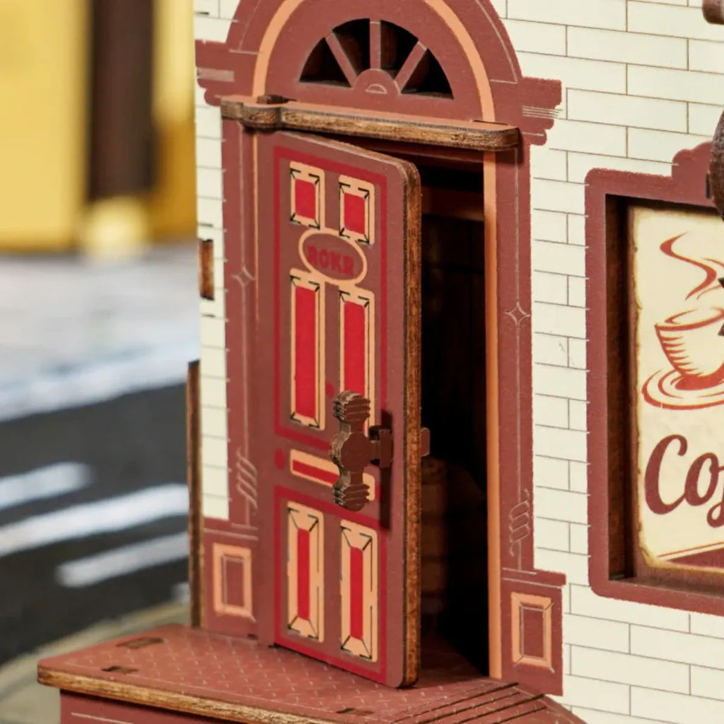 Dream Coffee Factory Mechanical Music Box 3D Wooden Puzzle