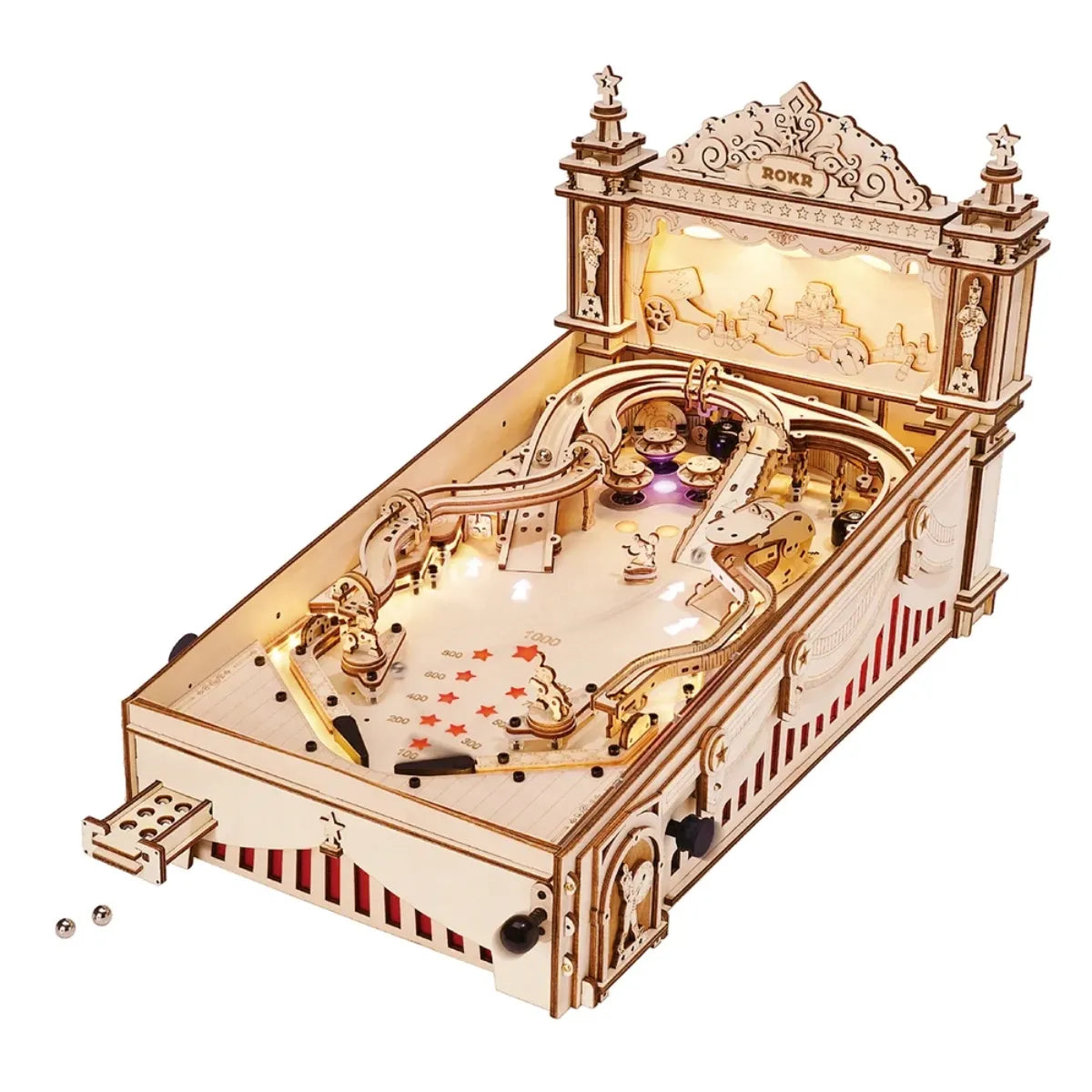 3D Pinball Mechanical 3D Wooden Puzzle