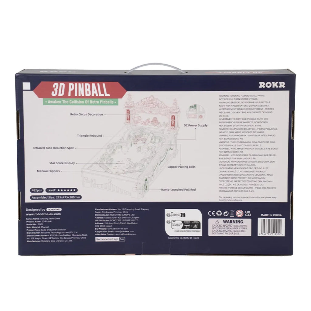 3D Pinball Mechanical 3D Wooden Puzzle