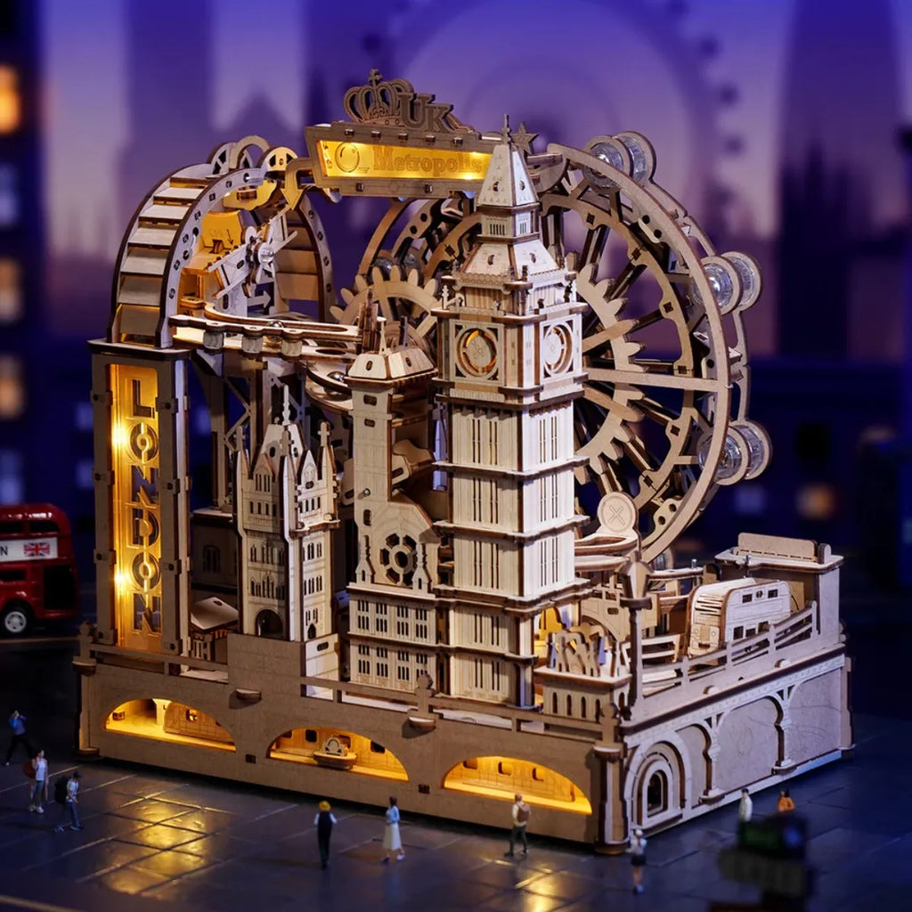 Marble Travel - London Marble Run 3D Wooden Puzzle