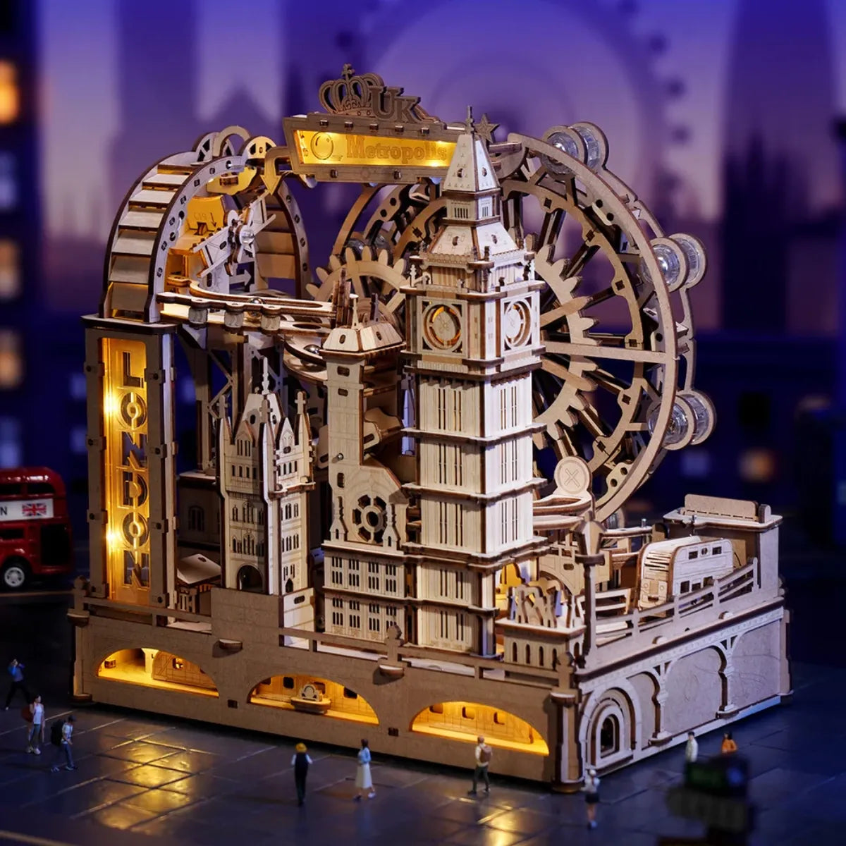 Marble Travel - London Marble Run 3D Wooden Puzzle