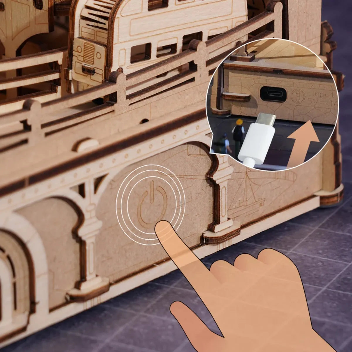Marble Travel - London Marble Run 3D Wooden Puzzle