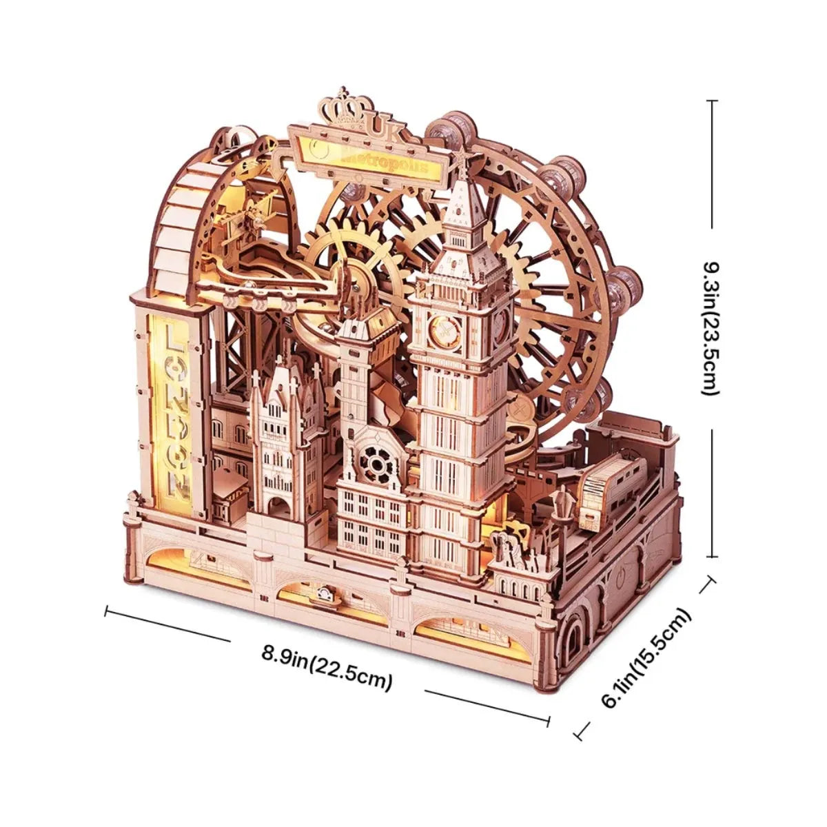 Marble Travel - London Marble Run 3D Wooden Puzzle