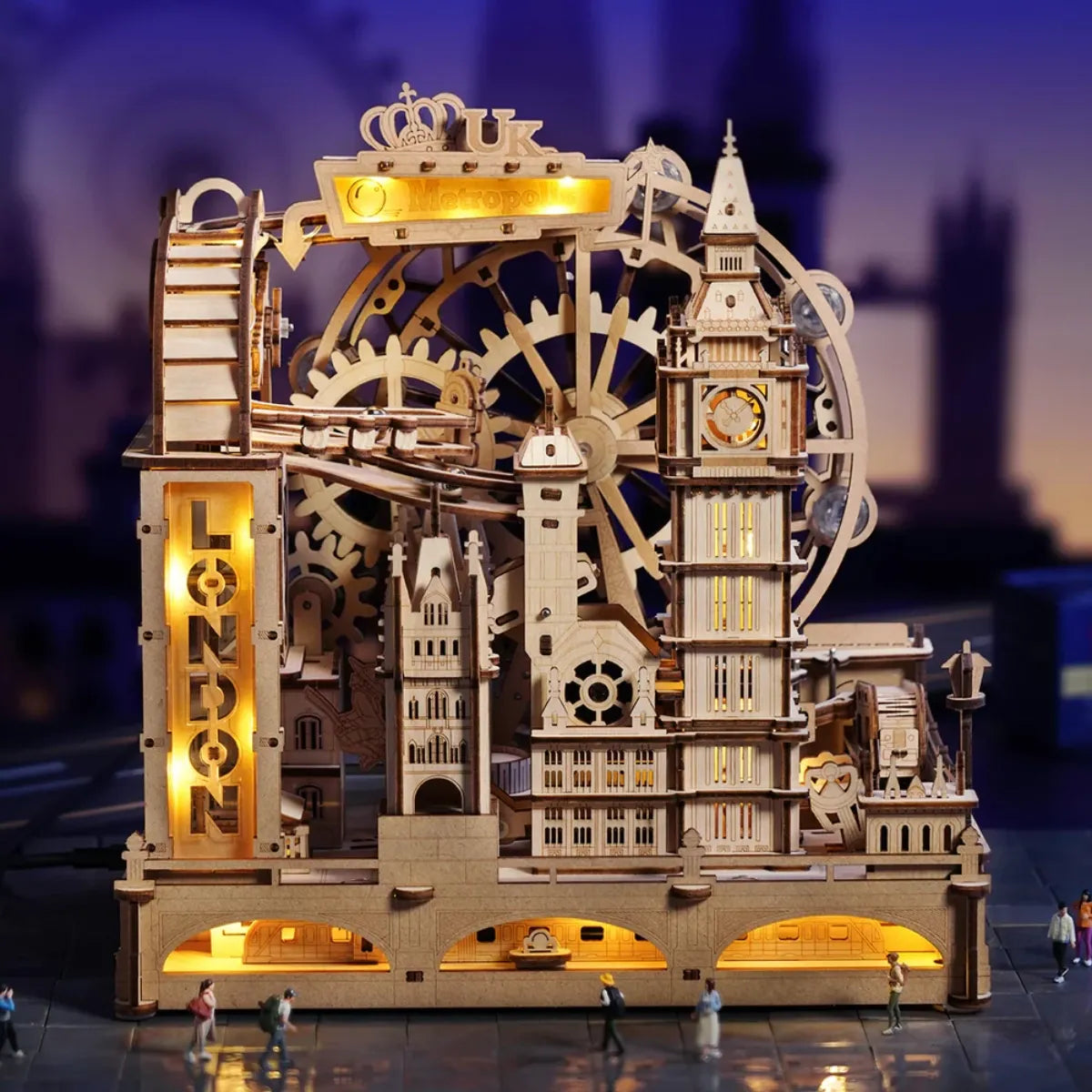 Marble Travel - London Marble Run 3D Wooden Puzzle