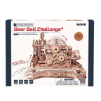 Gear Ball Challenge Mechanical 3D Wooden Puzzle