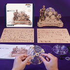 Gear Ball Challenge Mechanical 3D Wooden Puzzle