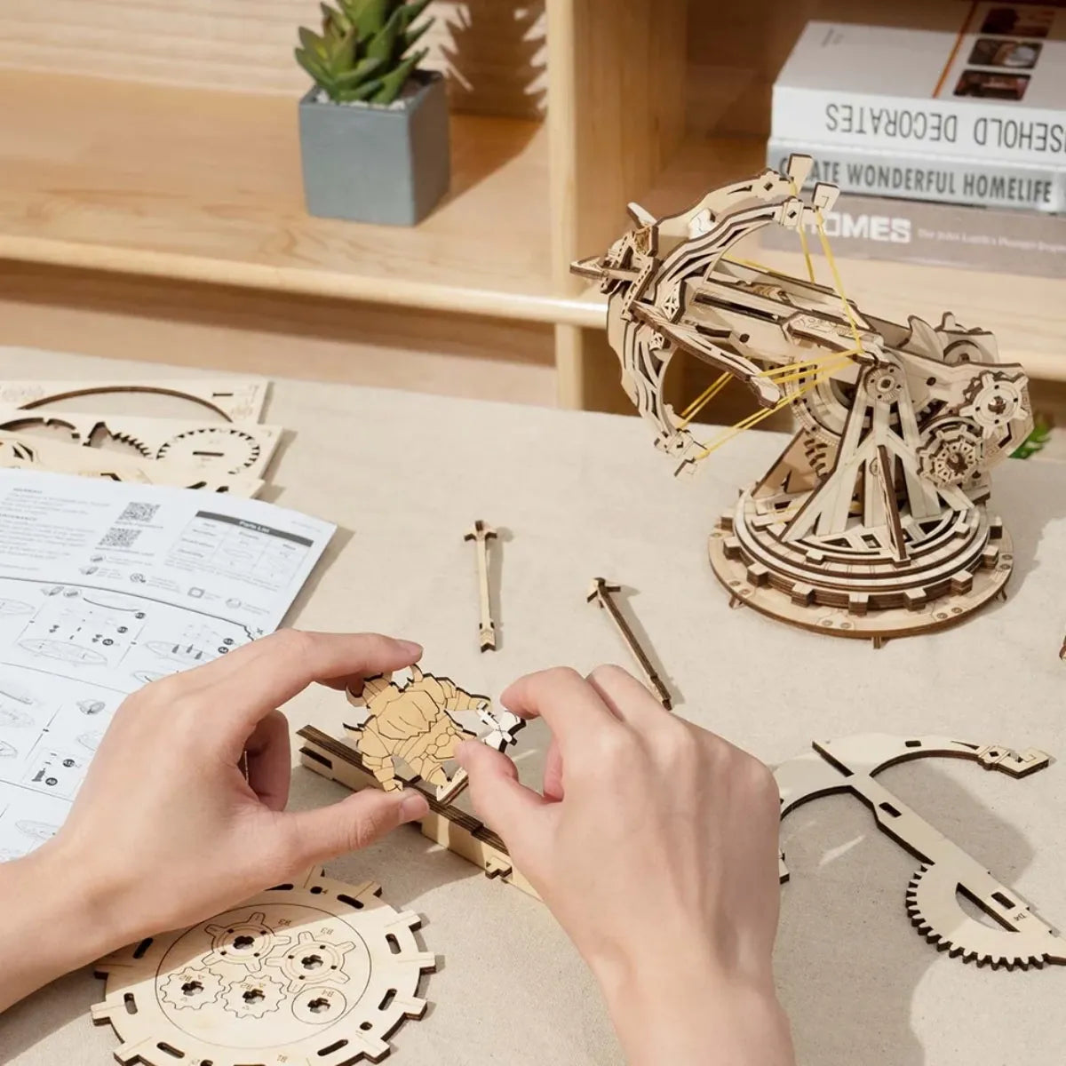 Siege Heavy Ballista Mechanical 3D Wooden Puzzle