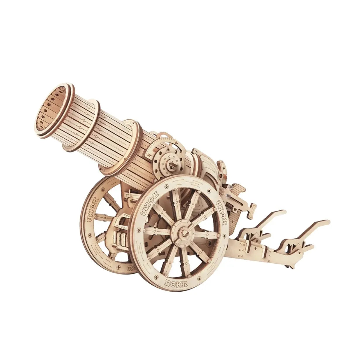 Wheeled Siege Artillery Mechanical 3D Wooden Puzzle
