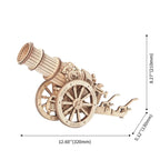 Wheeled Siege Artillery Mechanical 3D Wooden Puzzle