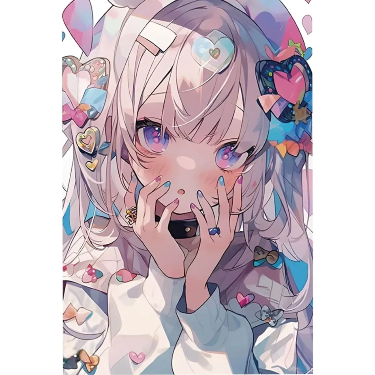 Anime Girl 5D Diamond Painting, 20×30 cm