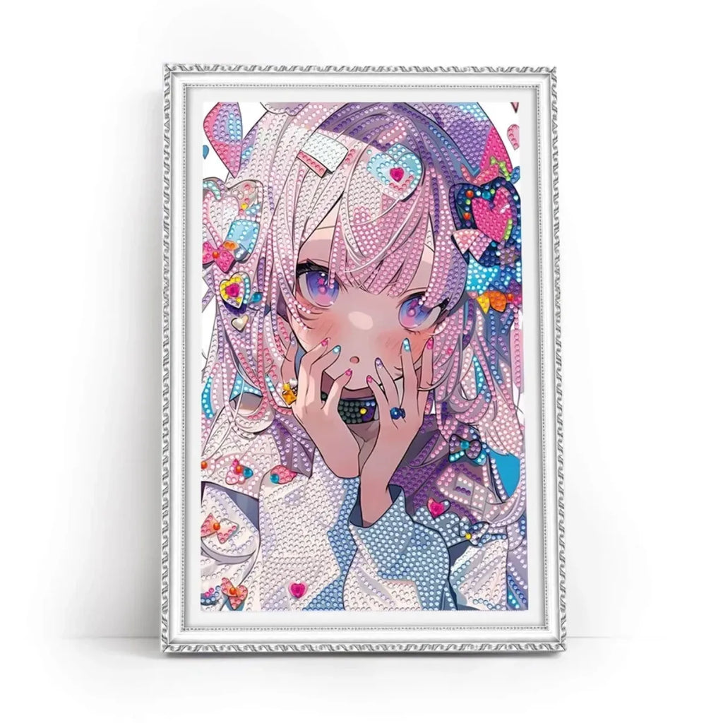 Anime Girl 5D Diamond Painting, 20×30 cm