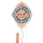 Romantic Note Wall Clock Mechanical 3D Wooden Puzzle