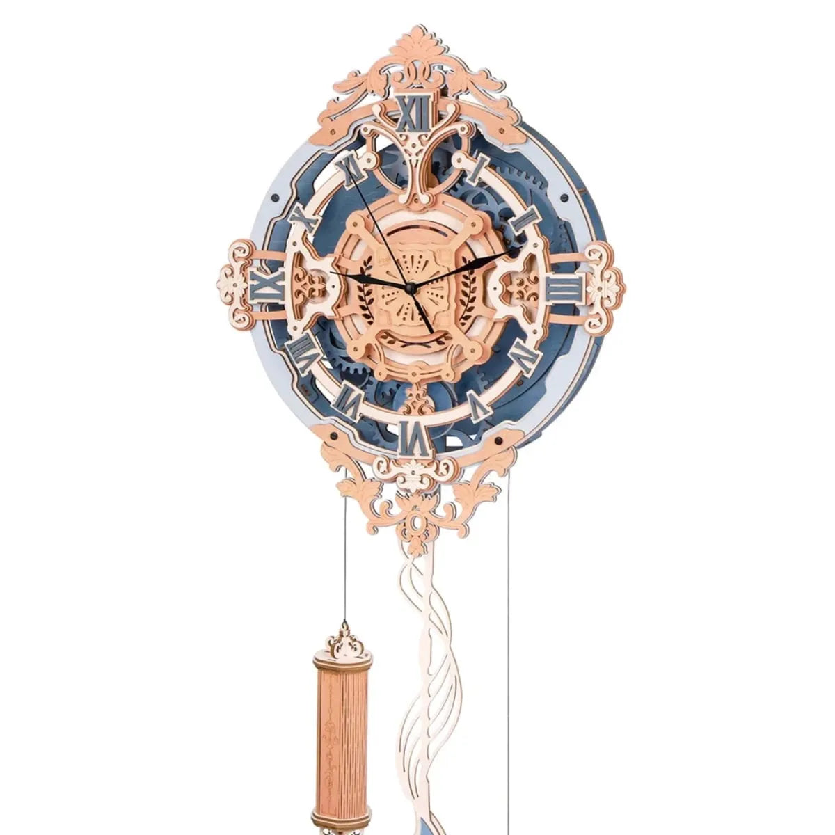 Romantic Note Wall Clock Mechanical 3D Wooden Puzzle