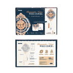 Romantic Note Wall Clock Mechanical 3D Wooden Puzzle