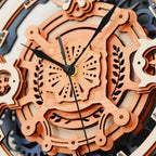 Romantic Note Wall Clock Mechanical 3D Wooden Puzzle