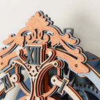 Romantic Note Wall Clock Mechanical 3D Wooden Puzzle