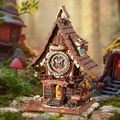 Cuckoo Clock (Colorful) Mechanical 3D Wooden Puzzle