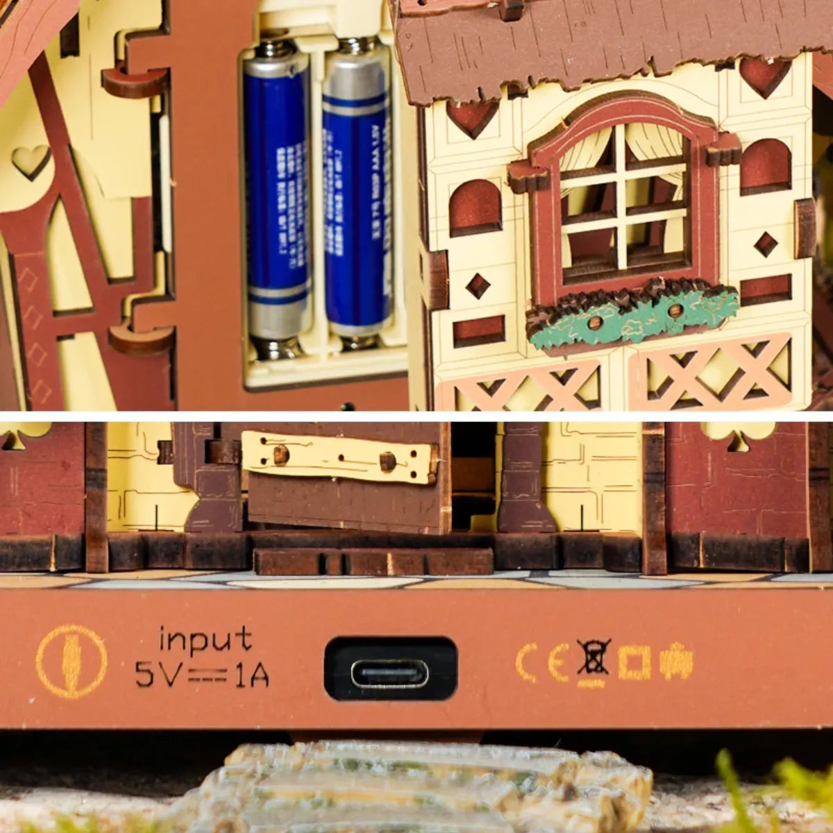 Cuckoo Clock (Colorful) Mechanical 3D Wooden Puzzle