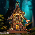 Cuckoo Clock (Colorful) Mechanical 3D Wooden Puzzle