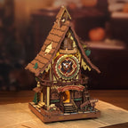 Cuckoo Clock (Colorful) Mechanical 3D Wooden Puzzle