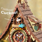 Cuckoo Clock (Colorful) Mechanical 3D Wooden Puzzle