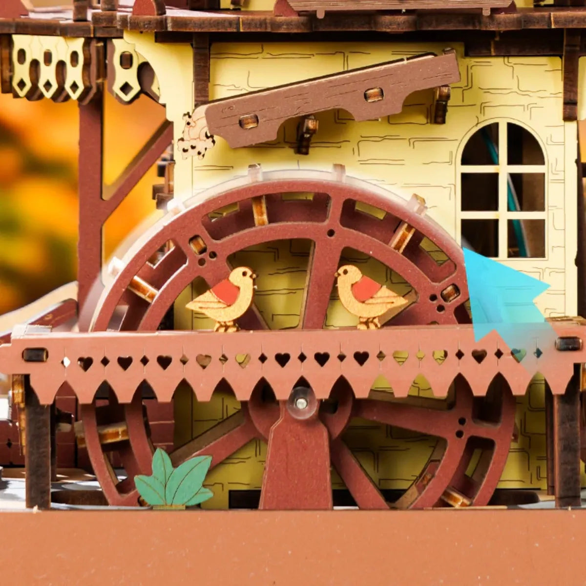 Cuckoo Clock (Colorful) Mechanical 3D Wooden Puzzle