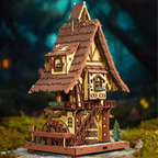 Cuckoo Clock (Colorful) Mechanical 3D Wooden Puzzle