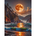 Moonlit Bay 5D Diamond Painting, 30×40 cm