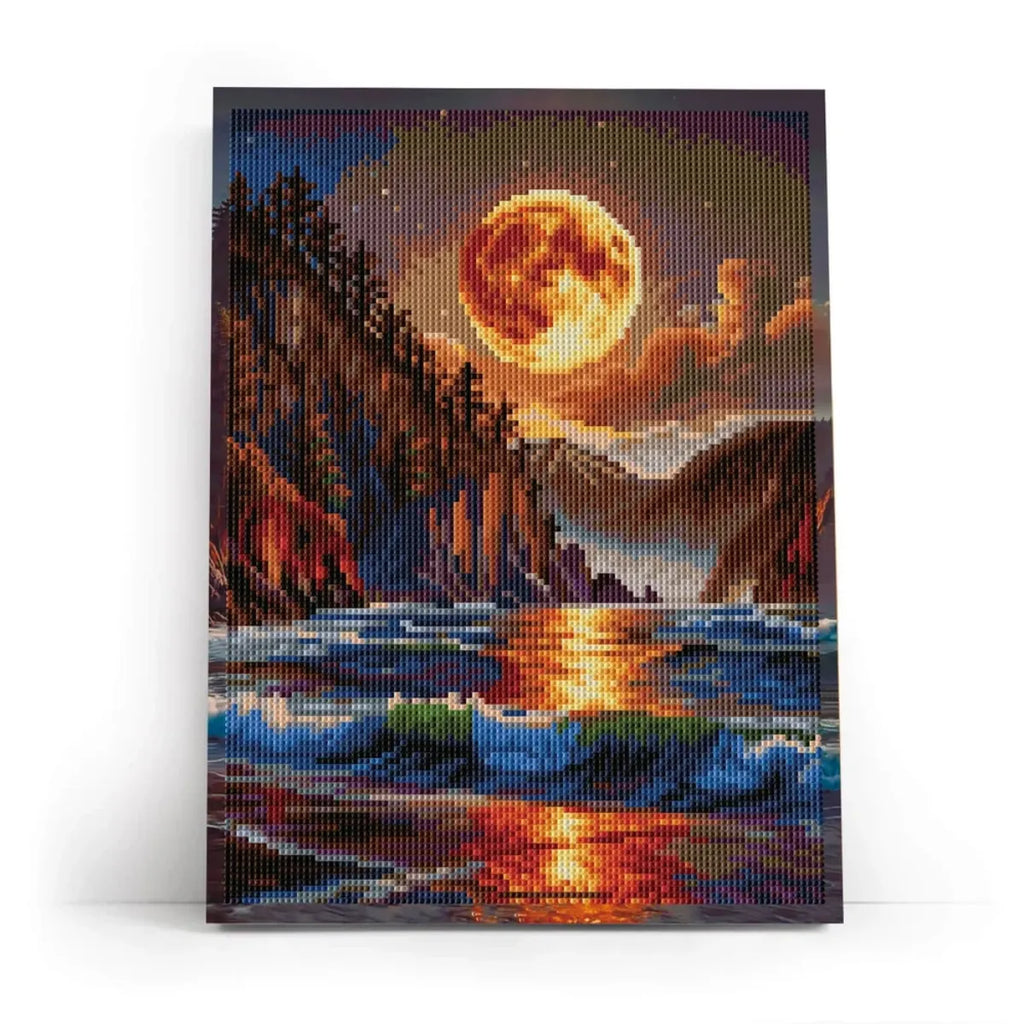 Moonlit Bay 5D Diamond Painting, 30×40 cm