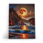 Moonlit Bay 5D Diamond Painting, 30×40 cm