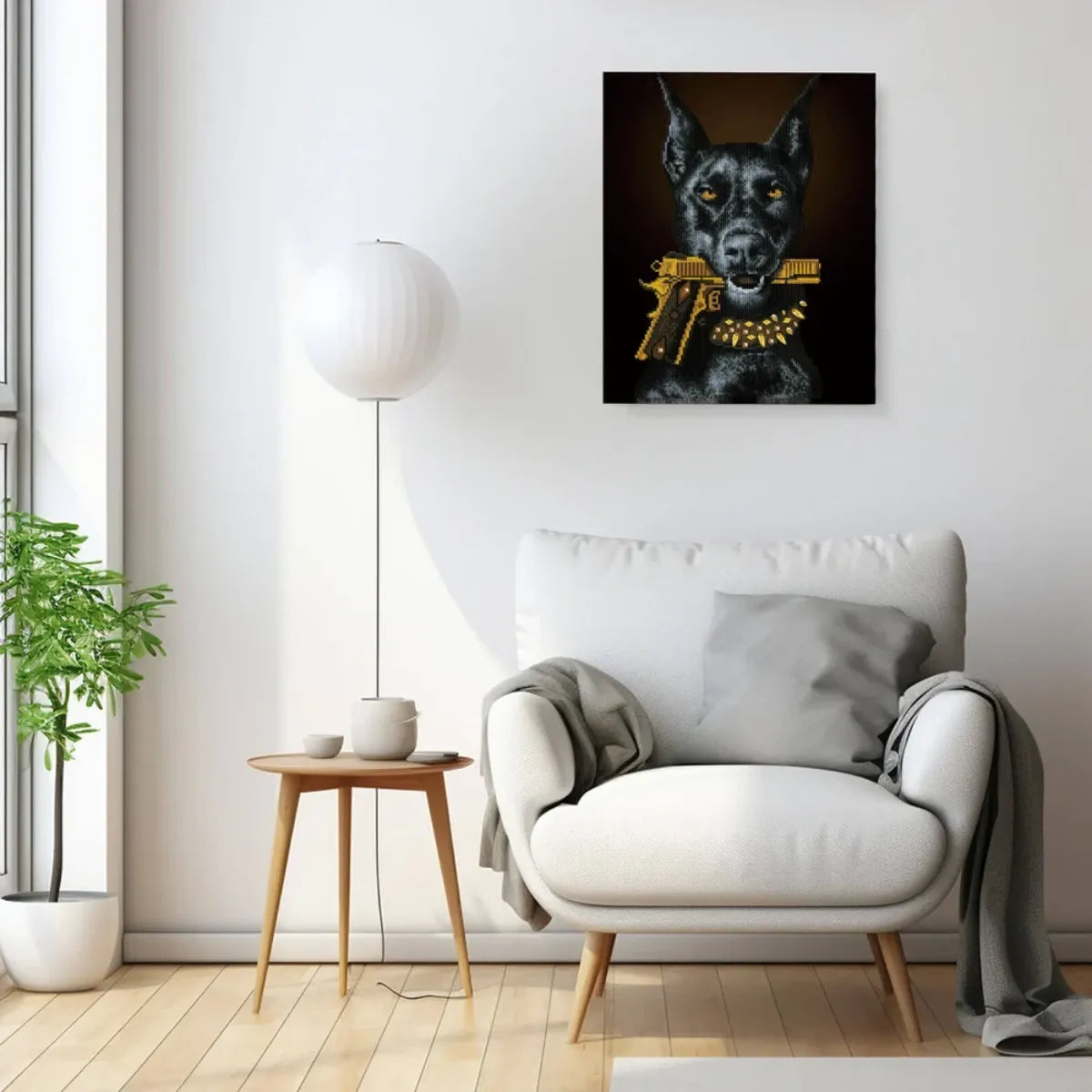 Guardian of Order 5D Diamond Painting, 40×50 cm