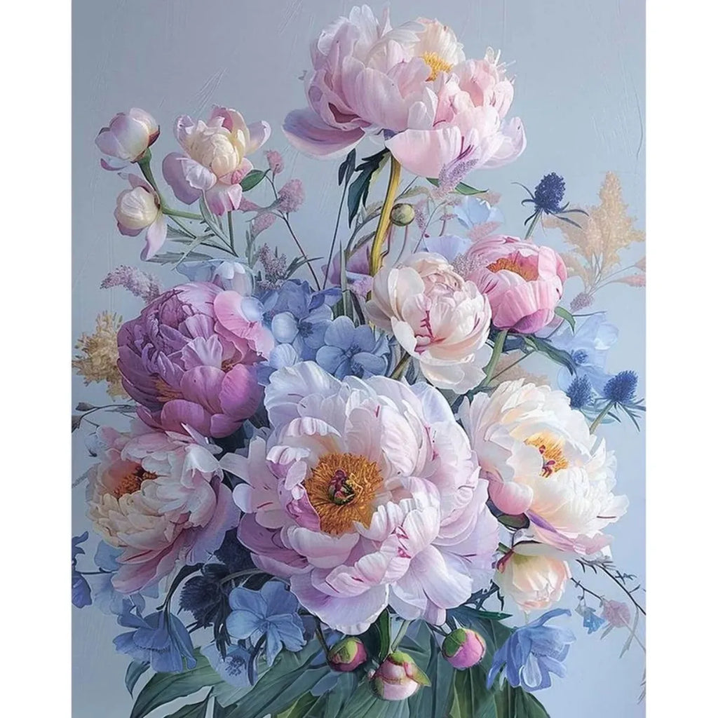 Peony Reverie 5D Diamond Painting, 40×50 cm