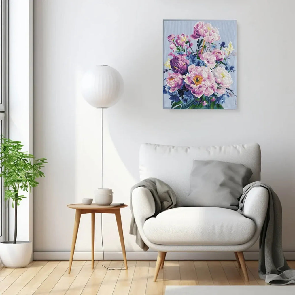 Peony Reverie 5D Diamond Painting, 40×50 cm