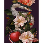 Serpent in Bloom 5D Diamond Painting, 40×50 cm