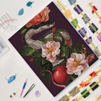 Serpent in Bloom 5D Diamond Painting, 40×50 cm