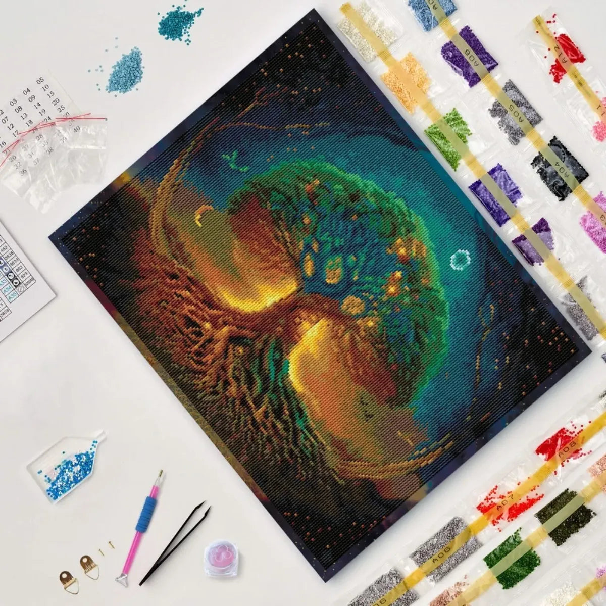 Cosmic Roots 5D Diamond Painting, 40×50 cm