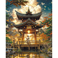 Temple in the Mountains 5D Diamond Painting, 40×50 cm