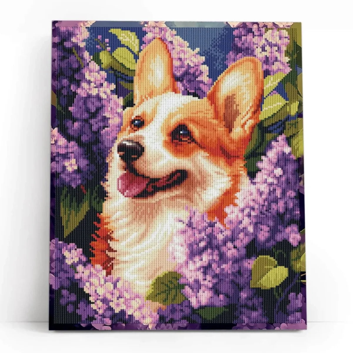 Springtime Corgi 5D Diamond Painting, 40×50 cm